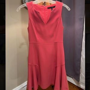 White House black market pink lined / structured dress